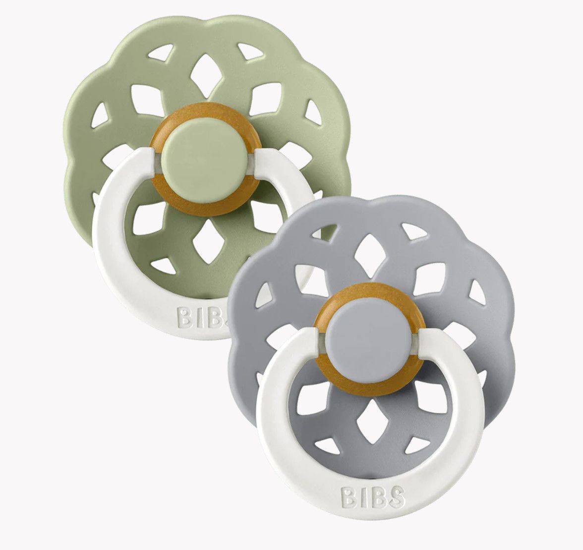 BIBS Boheme 2 Pack Sage GLOW/Cloud GLOW Size 2
