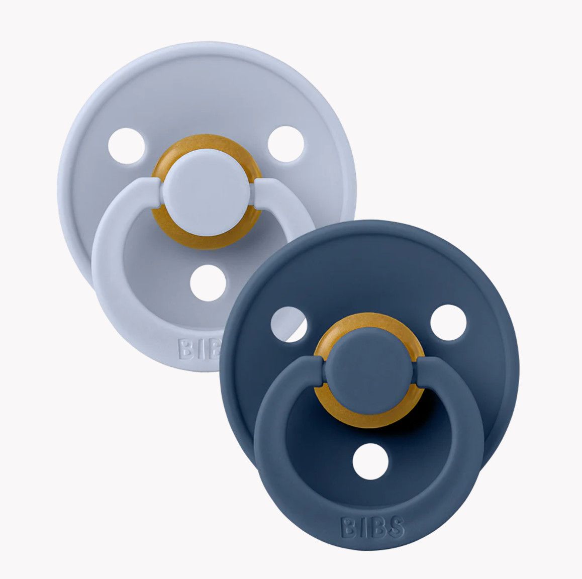 BIBS Latex 2 Pack Dusty Blue /Steel Blue Size 2