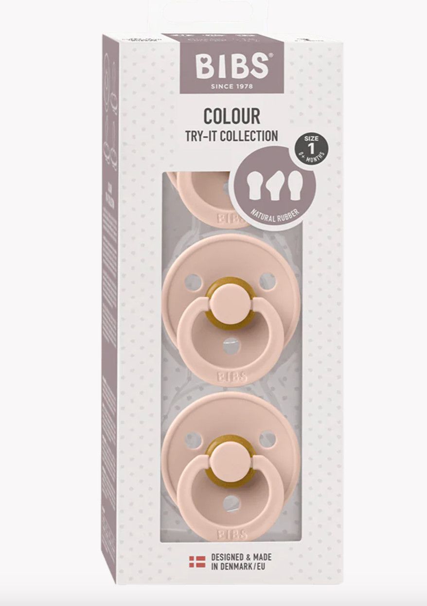 BIBS Try-It Collection 3 Pack Size 1, Color: Blush