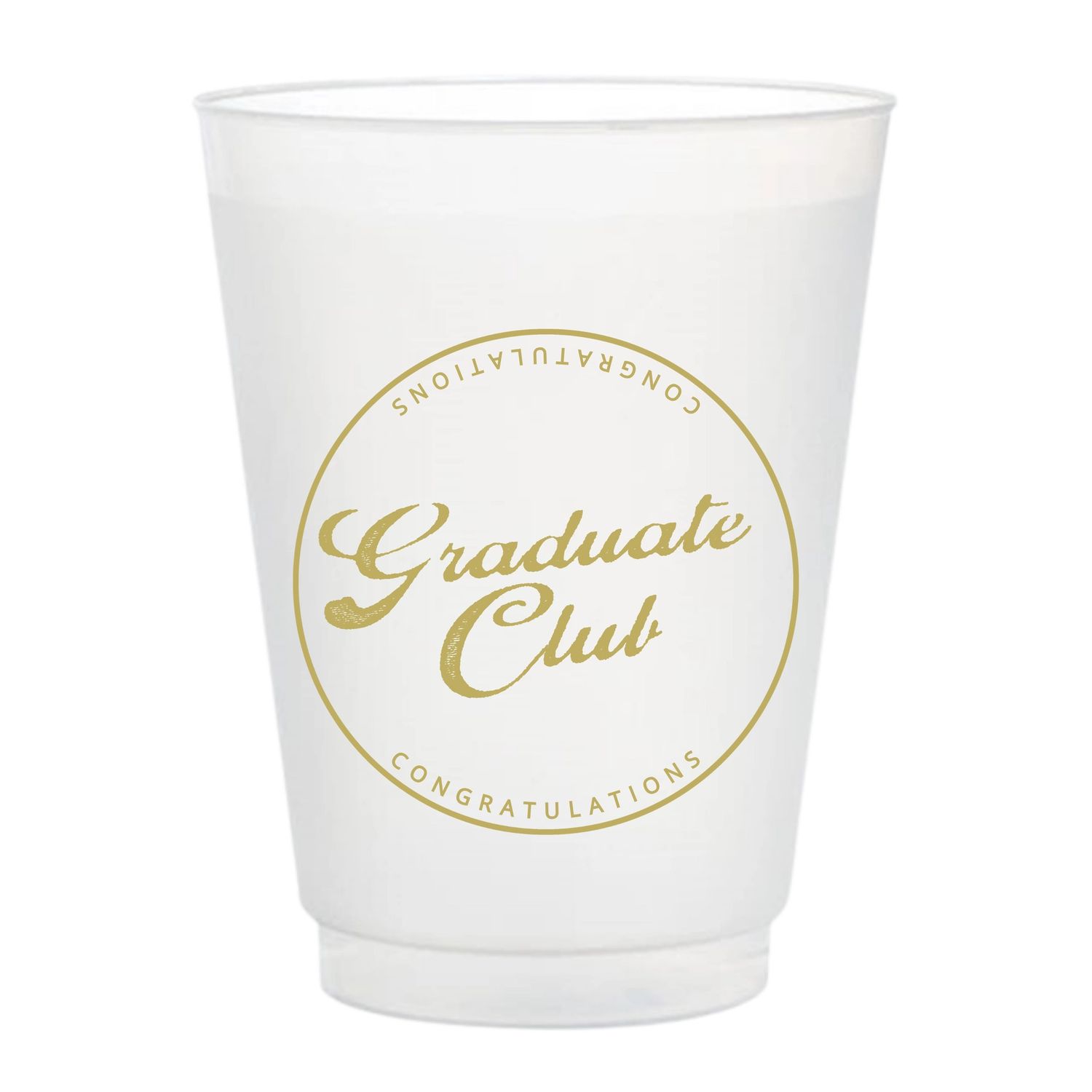 Graduate Club Frosted Cups