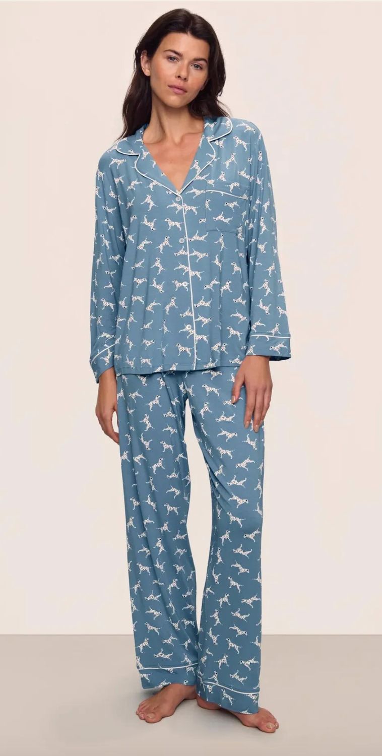 Gisele Long PJ Set - Dalmatian