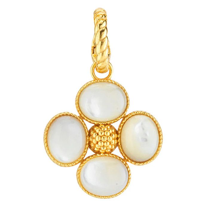 Berry Clover Double sided Pendant