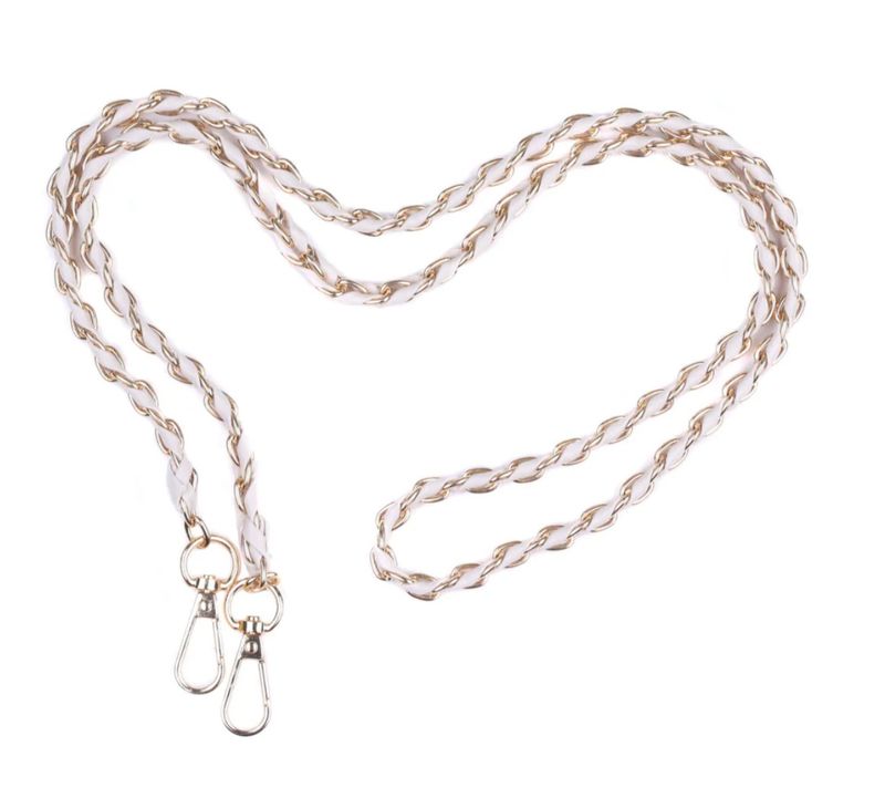 PPL Strap Gold Chain Stone Weave