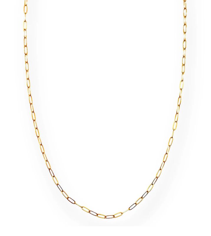 Dainty Gold Filled Paperclip Chain- 16&quot;