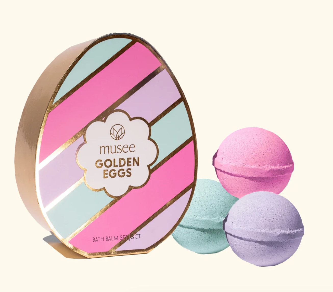 Golden Egg Three Bath Balm Set