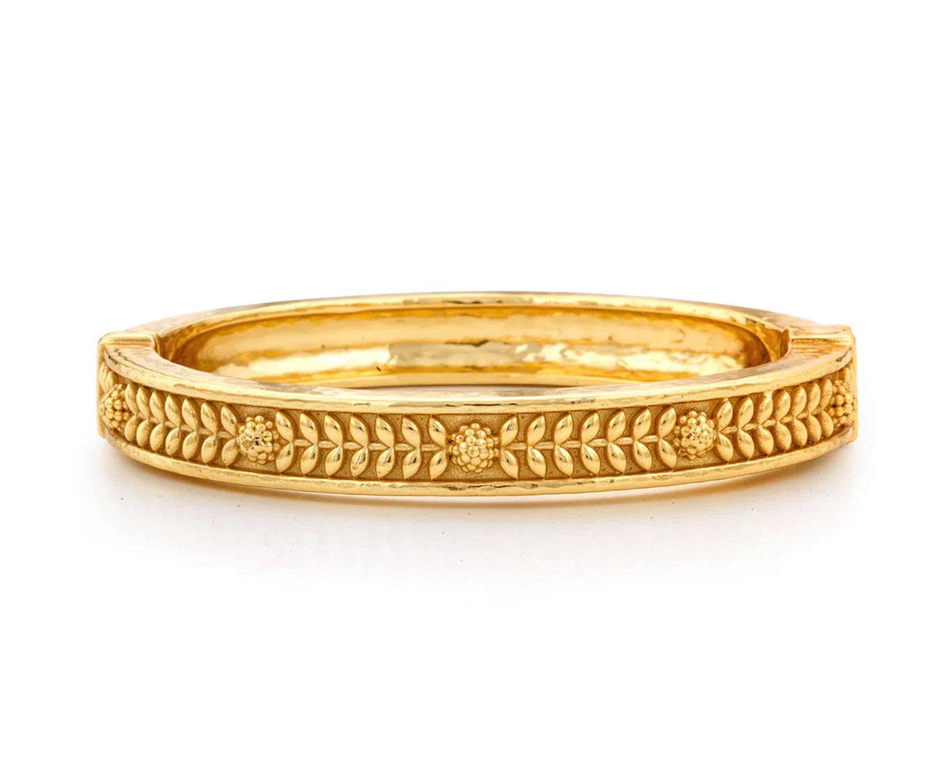 Berry Hinged Bangle Gold- S/M