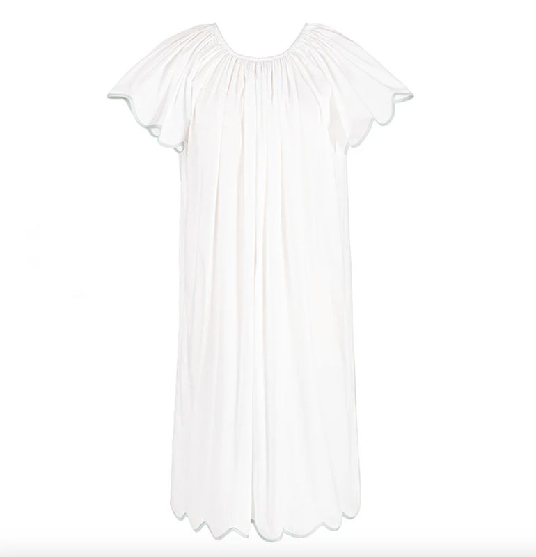 Vandy Cotton Nightgown- Seafoam