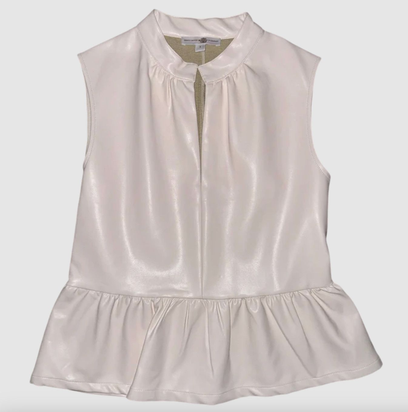 Henley Top in Carolina Cotton Leather