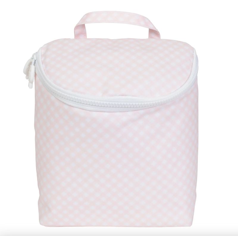 Apple of My Isla The Bottle Bag- Pink Gingham