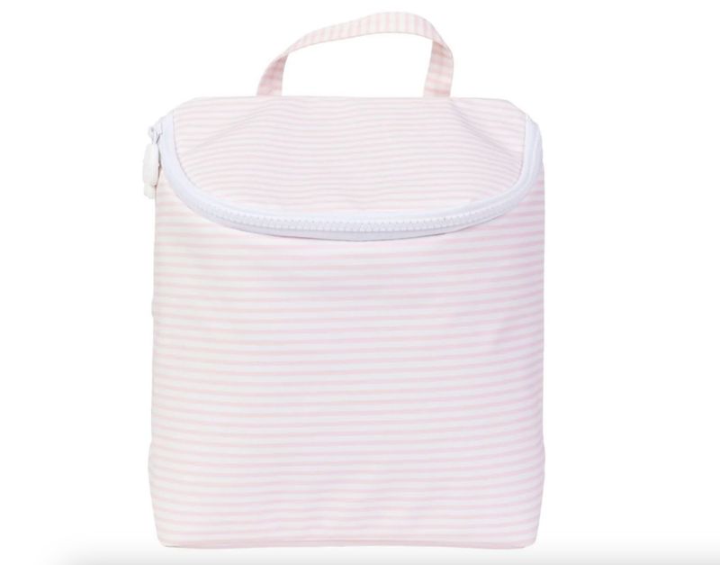 Apple of My Isla The Bottle Bag- Pink Stripe