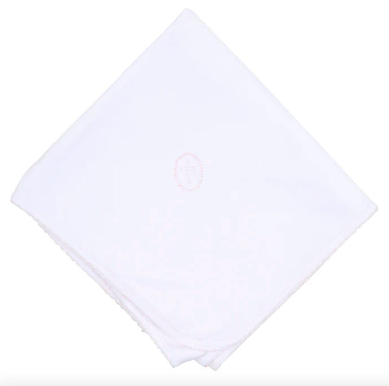 MB Blessed Spring Embroidered Receiving Blanket (asst colors), Color: Pink