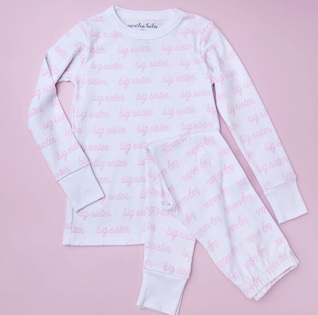 MB Big Printed Toddler Long Pajama- Pink