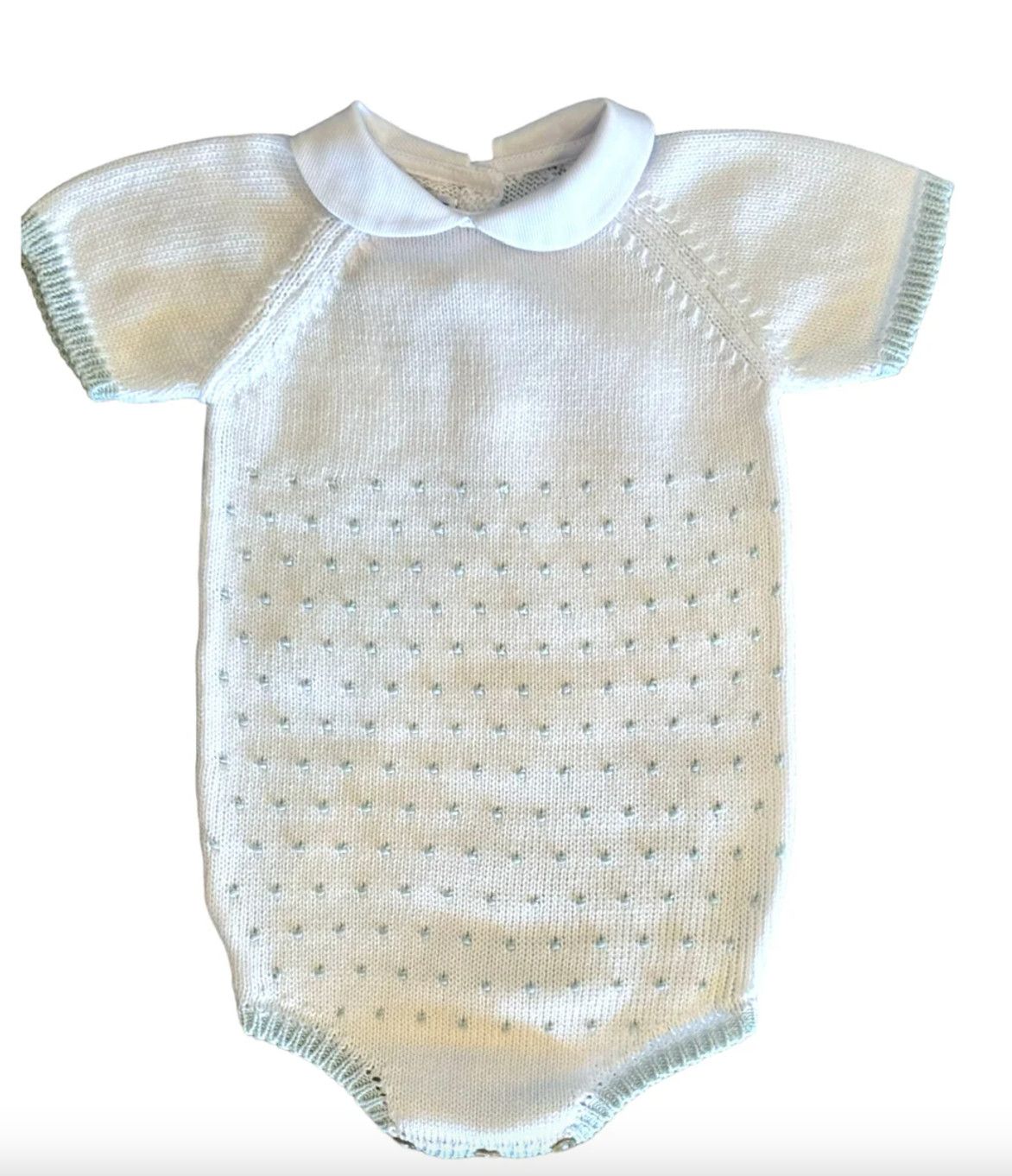Light Blue Dot Knitted Bubble