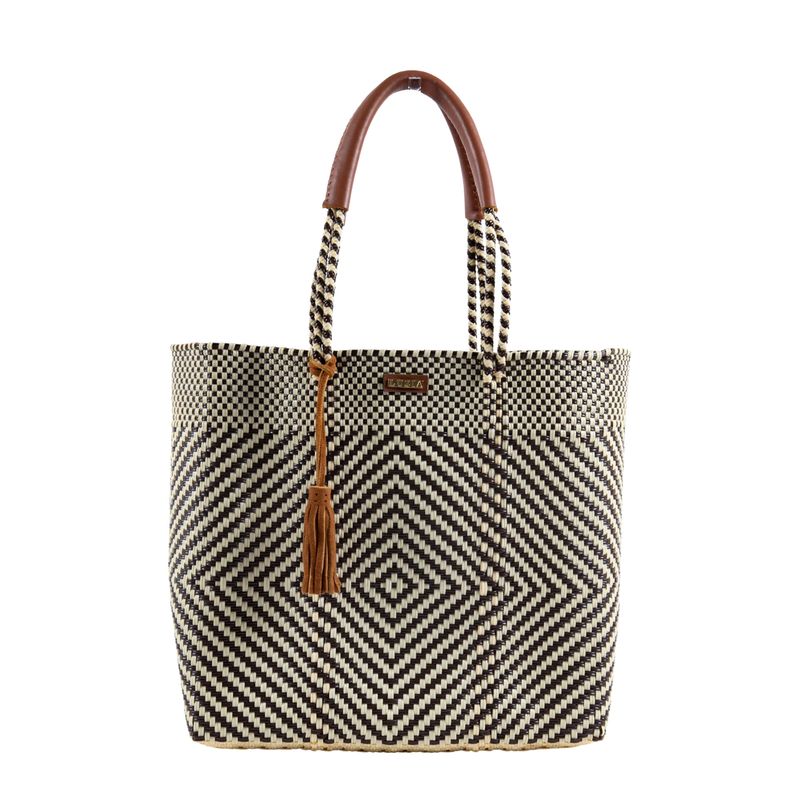 Shoulder Tote Diamond- Brown Beige