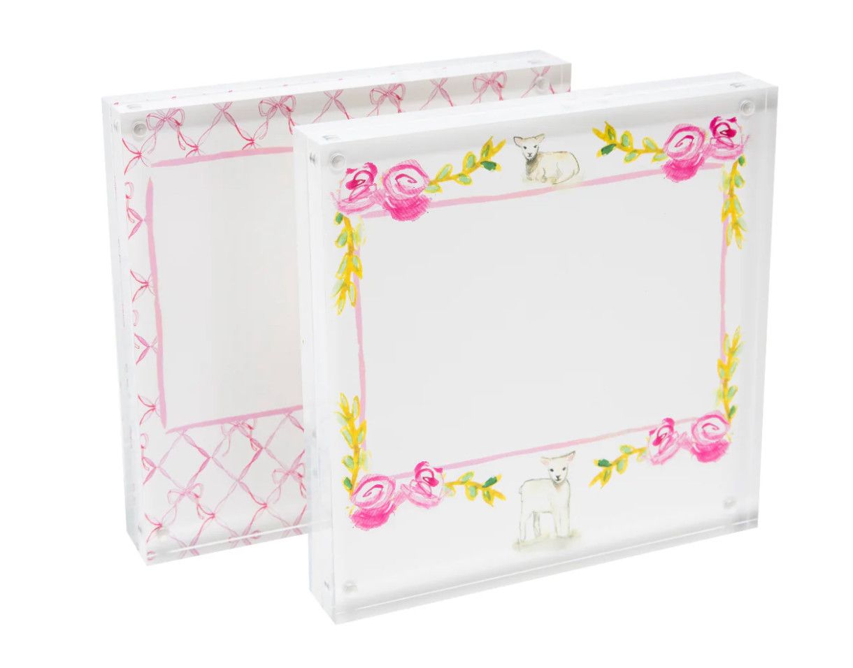 OTM 8x8 Frame With Silver Magnets- Pink Insert