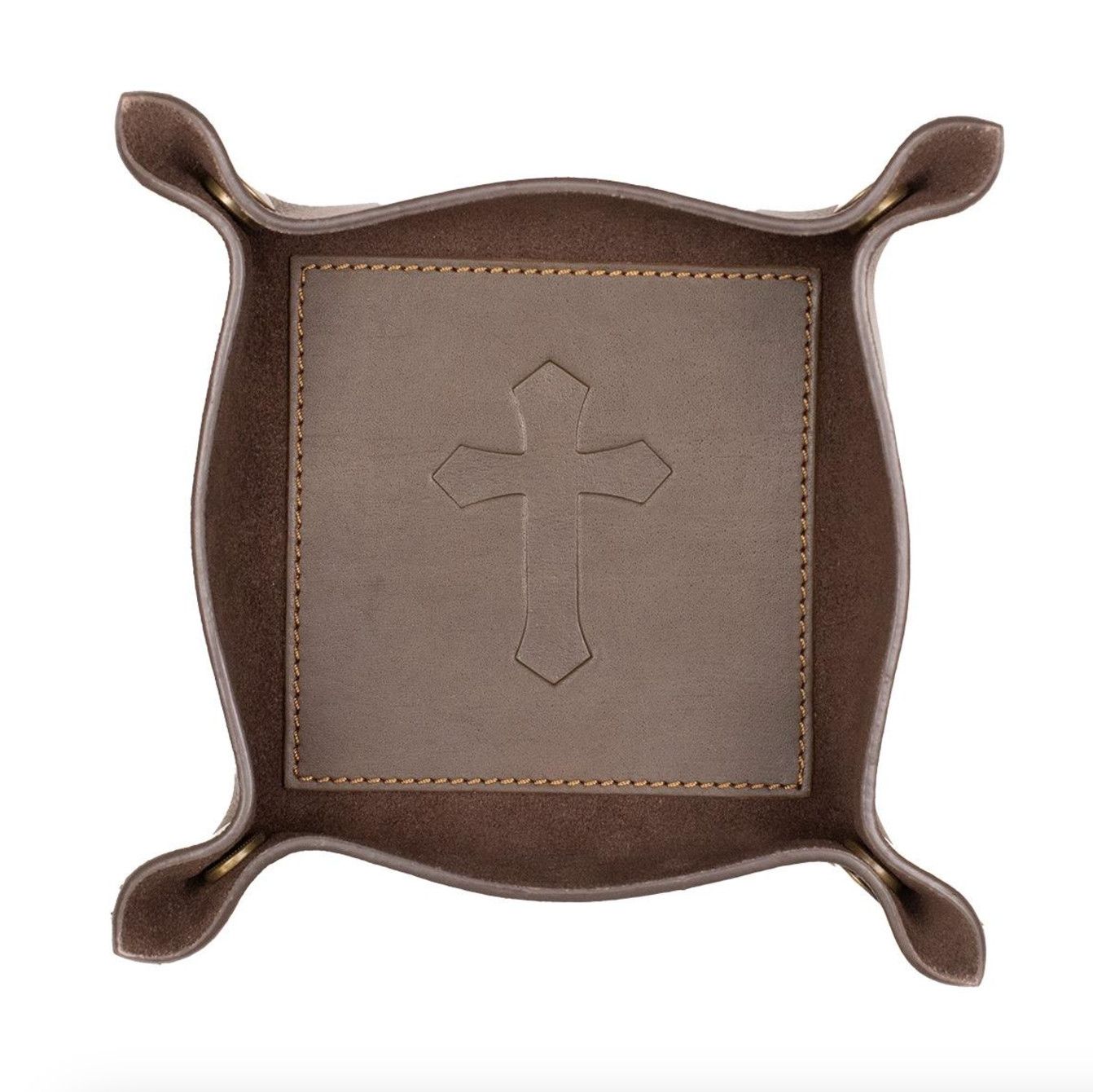 Cross Leather Embossed Valet Tray