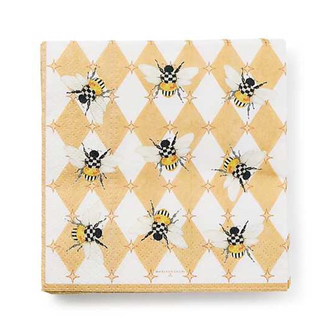 Queen Bee Cocktail Paper Napkins