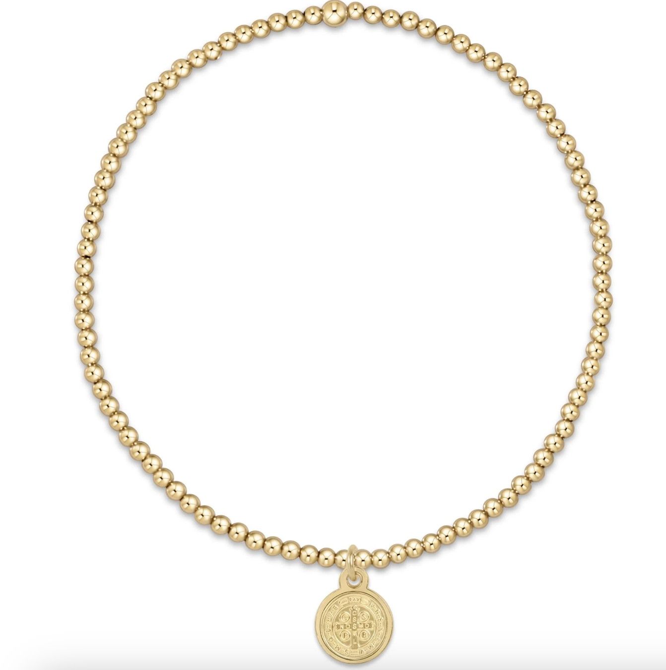 classic 2mm gold - blessing small gold disc