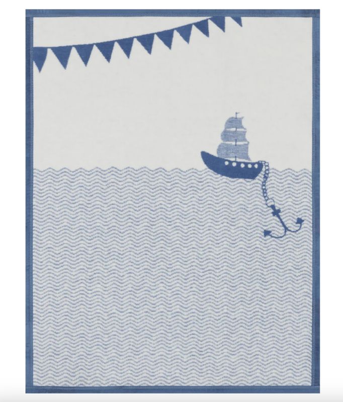 Ahoy Matey Mini Blanket- 30&quot; x 40&quot;