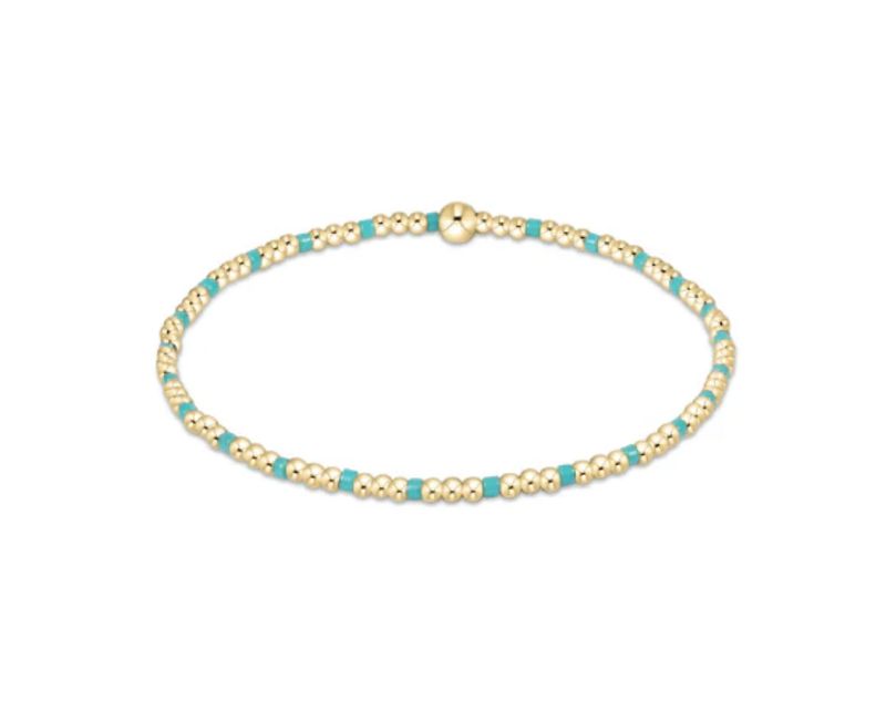 Hope Sincerity 2mm Bead Bracelet- Turquoise