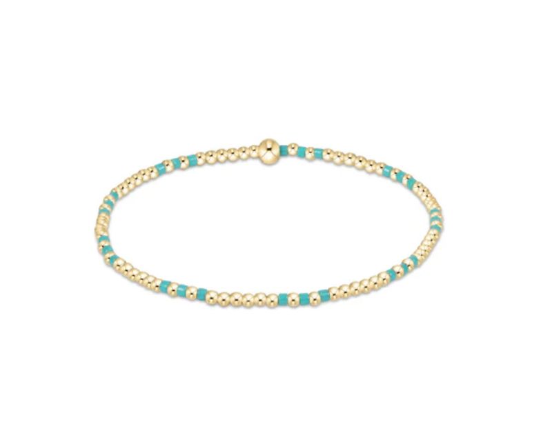 Hope Joy 2mm Bead Bracelet- Turquoise