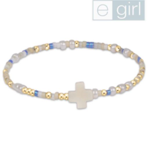 Egirl Hope Unwritten Signature Cross Bracelet- Skinny Dippin