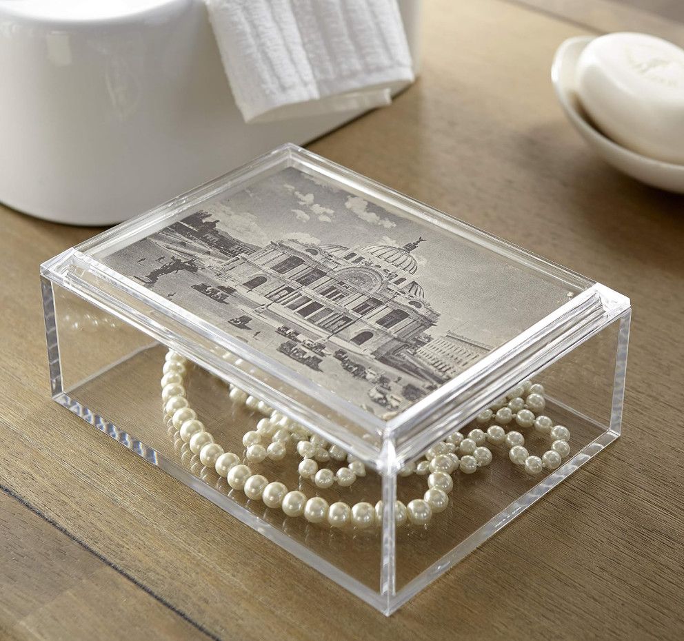 Rectangular Box w/ 5x7 Photo Frame Lid