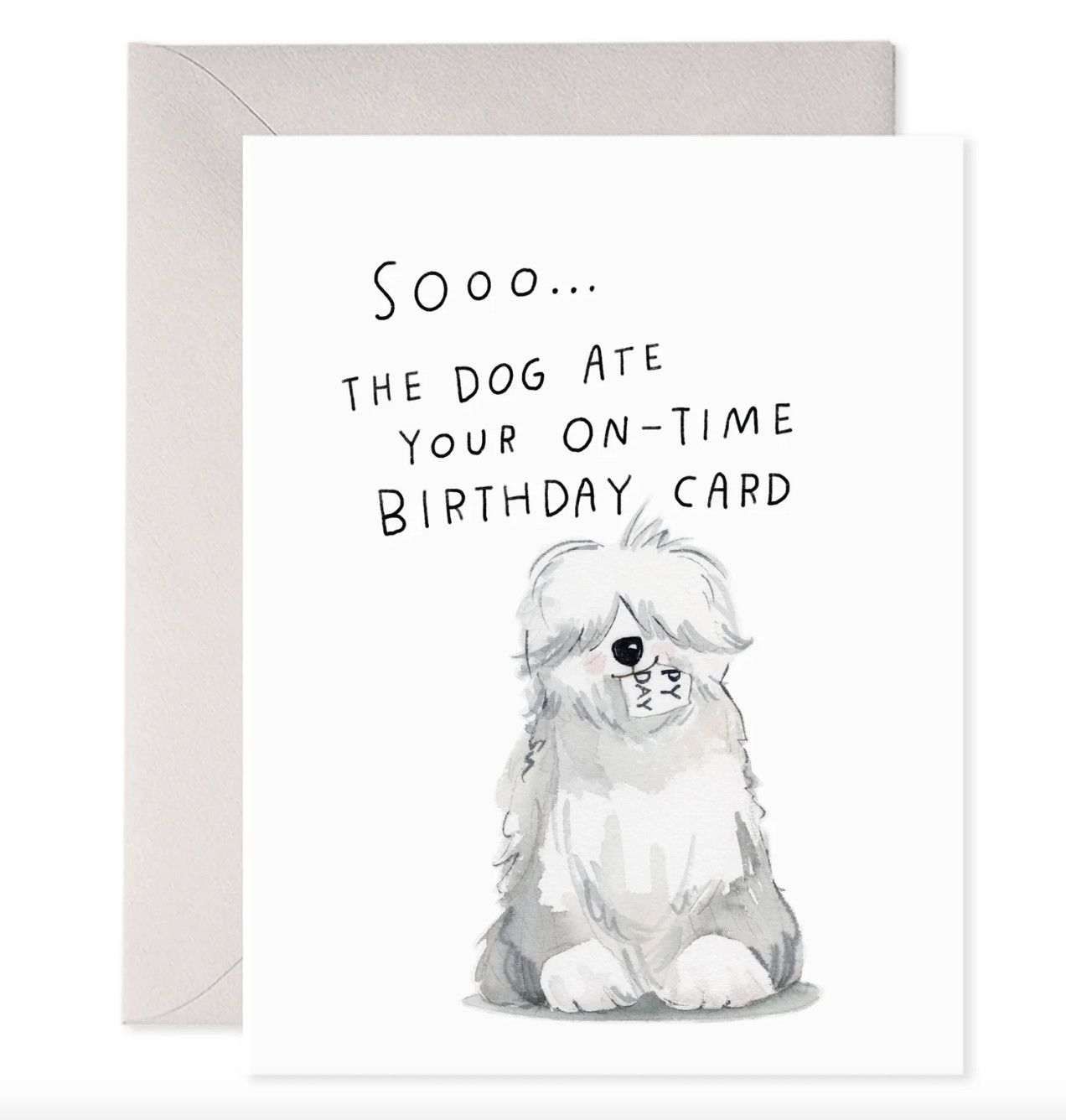 E.F. Sheepdog Belated Card