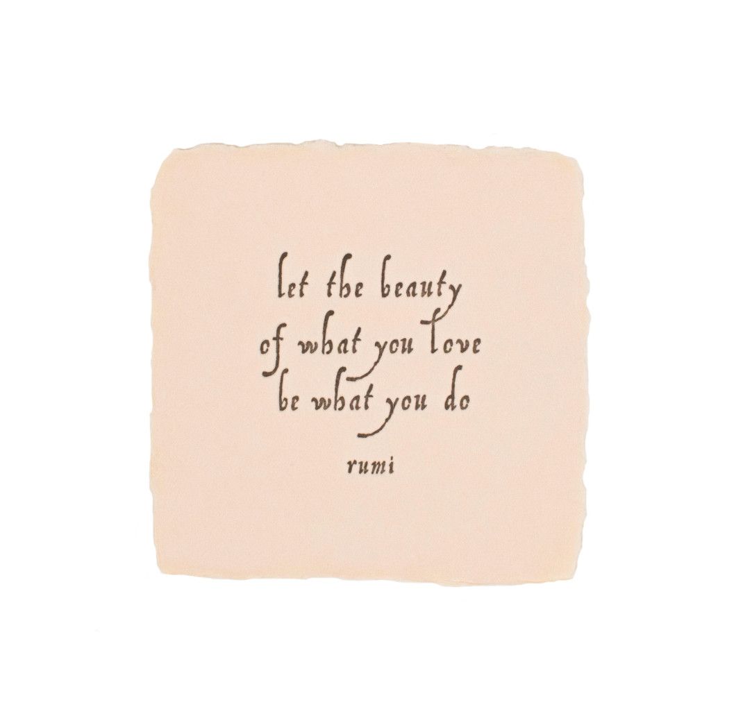 OB Pettit Cards Rumi Quote