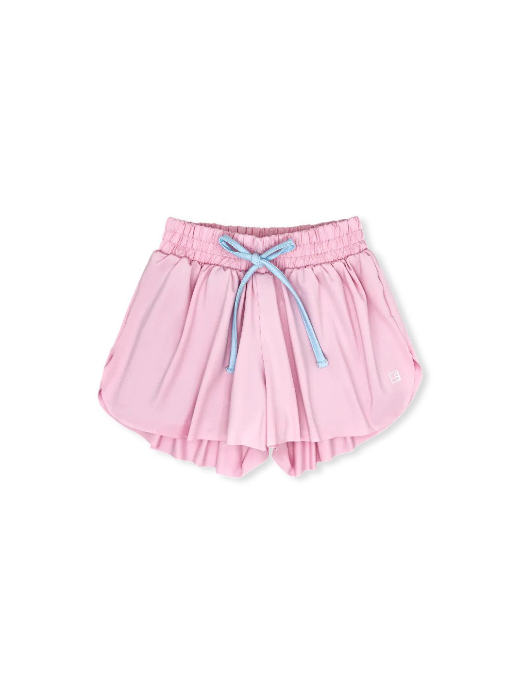 Tatum Short- Cotton Candy Pink w/ Blue Trim