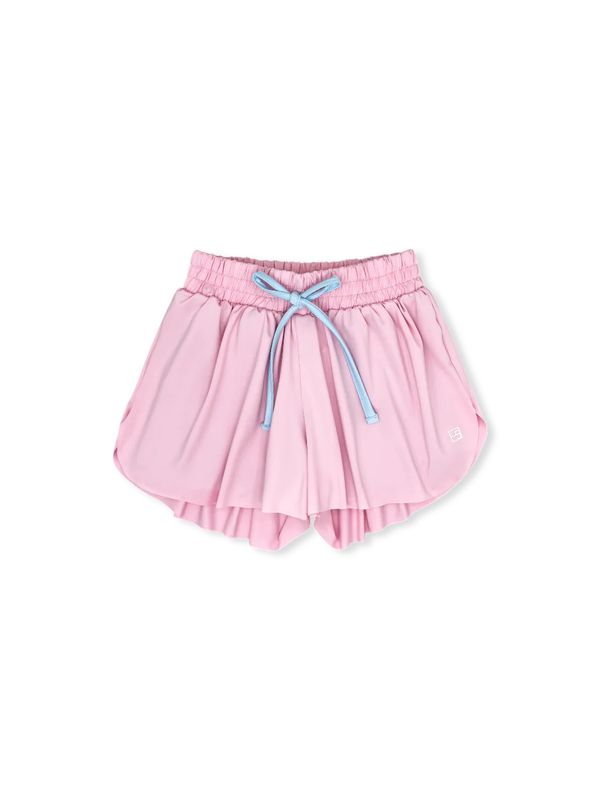 Tatum Short- Cotton Candy Pink w/ Blue Trim