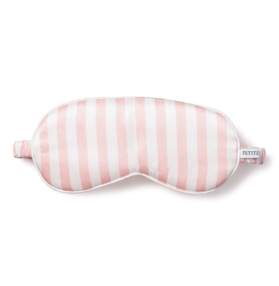 Silk Sleep Mask Pink Stripe