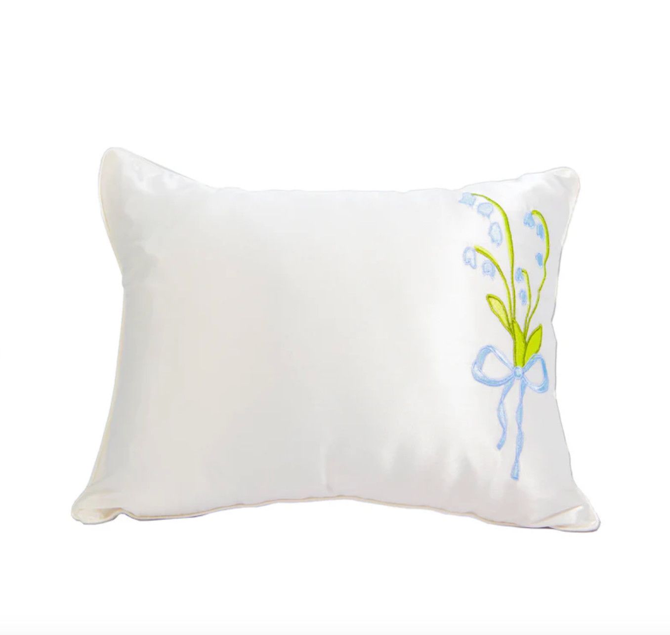 Satin Baby Pillow with Lily 11&quot;x14&quot;