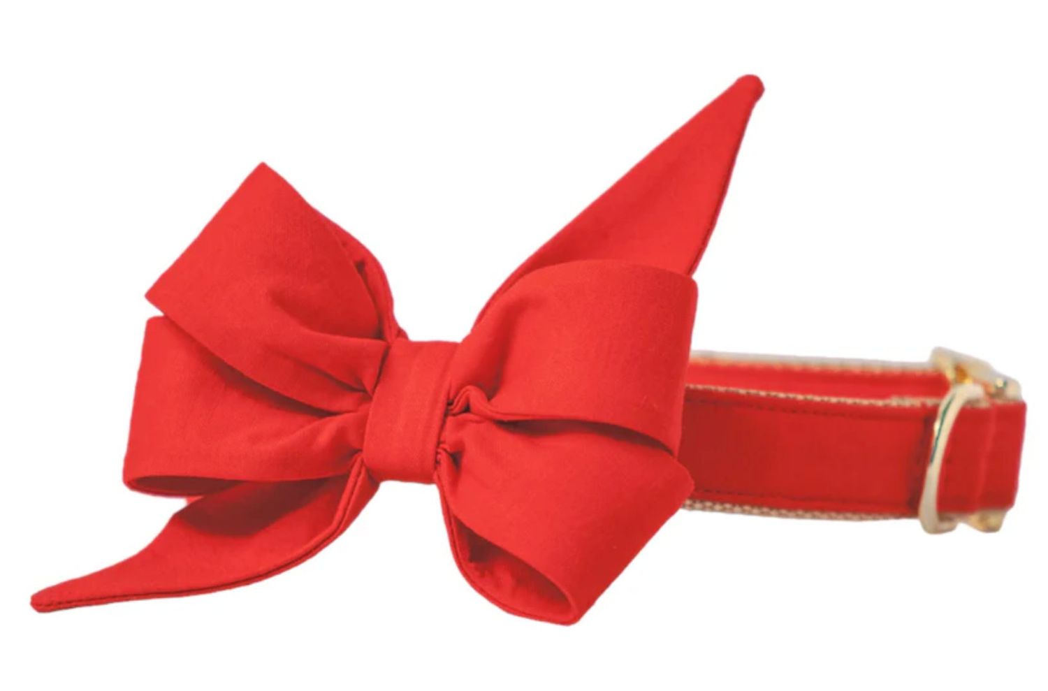 Scarlet Red Belle Bow Dog Collar