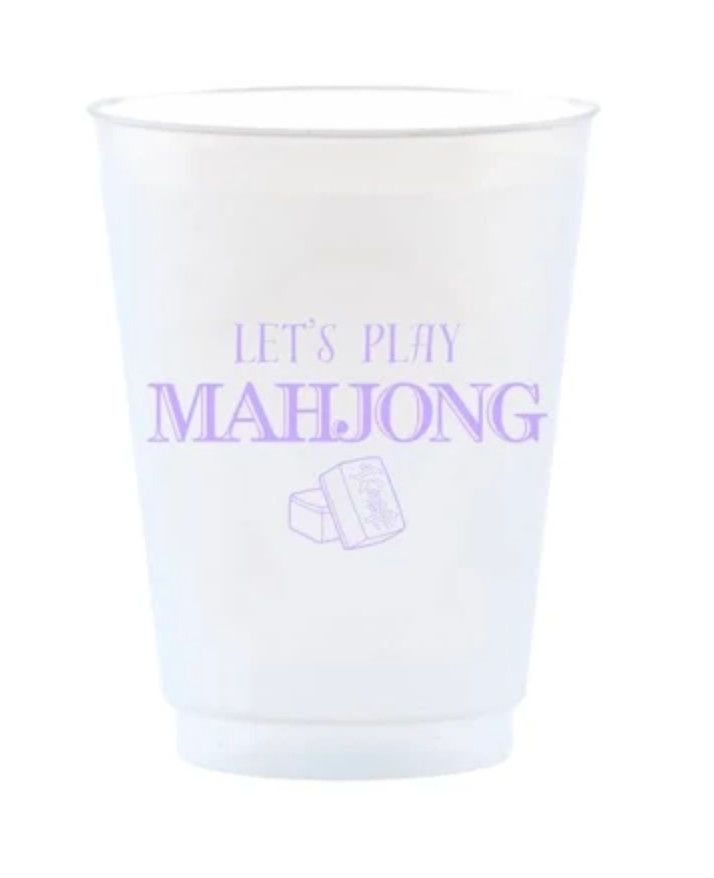 Let's Play Mahjong Reusable Frost Flex Cups