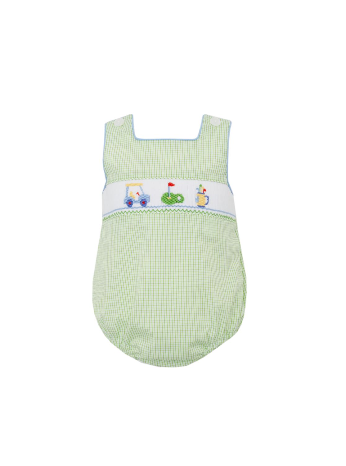 Golf Green Check Boys Sunbubble