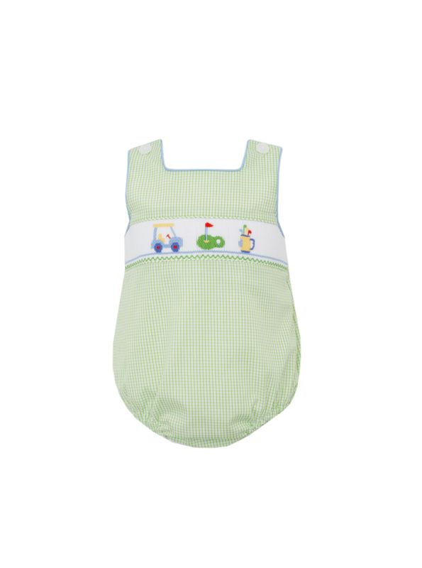 Golf Green Check Boys Sunbubble