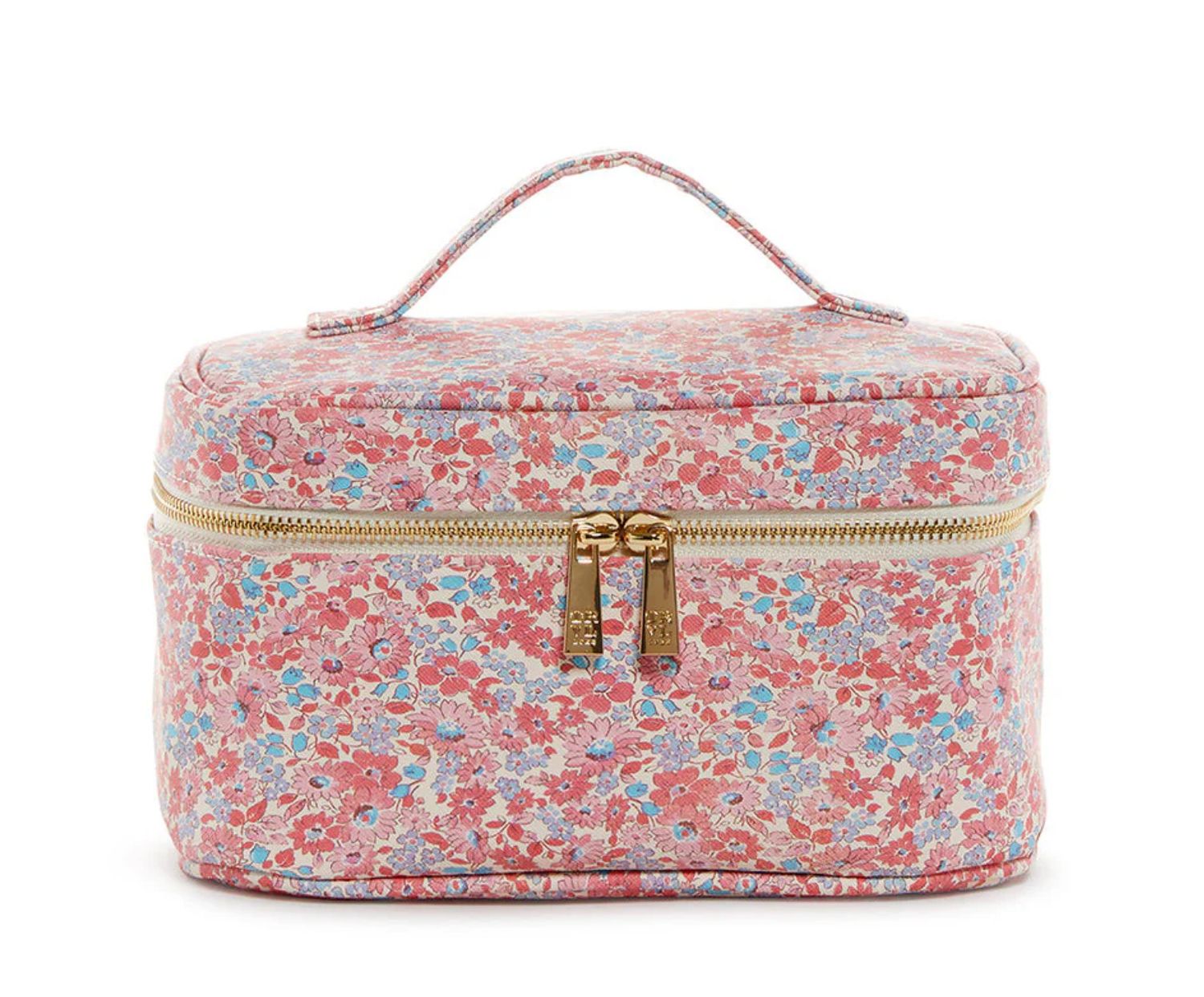 LUXE TRAIN 2 - Cosmetic Bag Marseille with Pink Pinstripe Liner