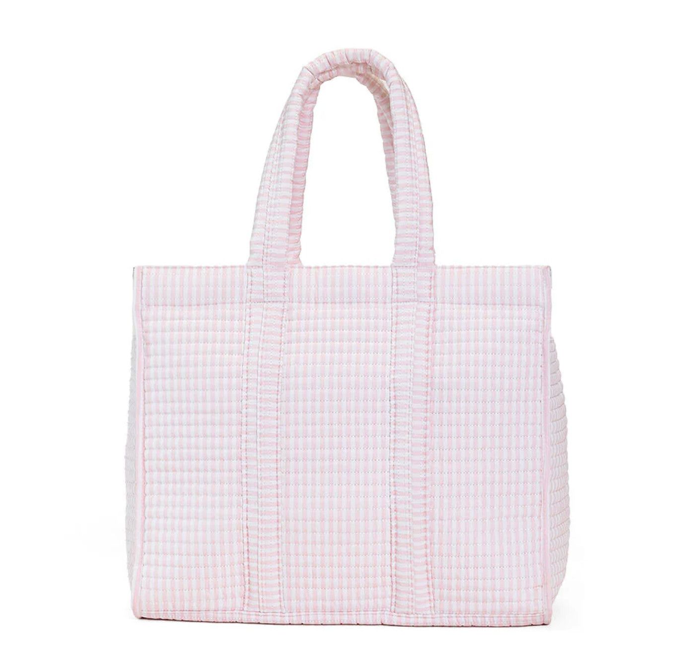 TRVL Quilted Go Go Tote - Pimlico Stripe Pink
