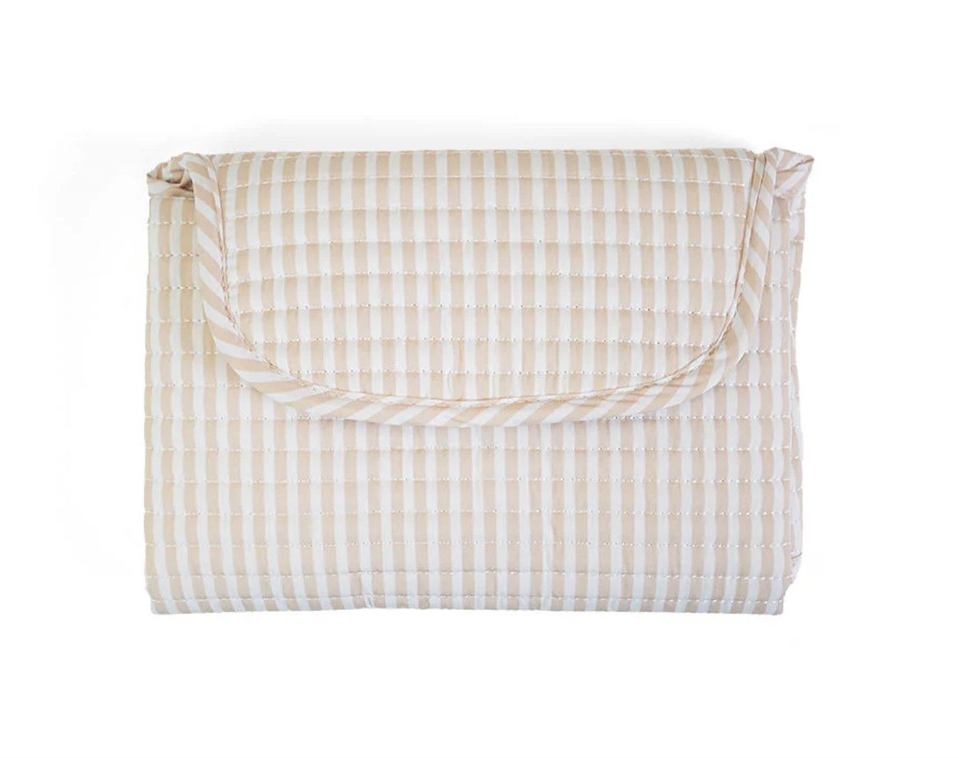 TRVL Quilted Changing Mat - Pimlico Stripe Sand