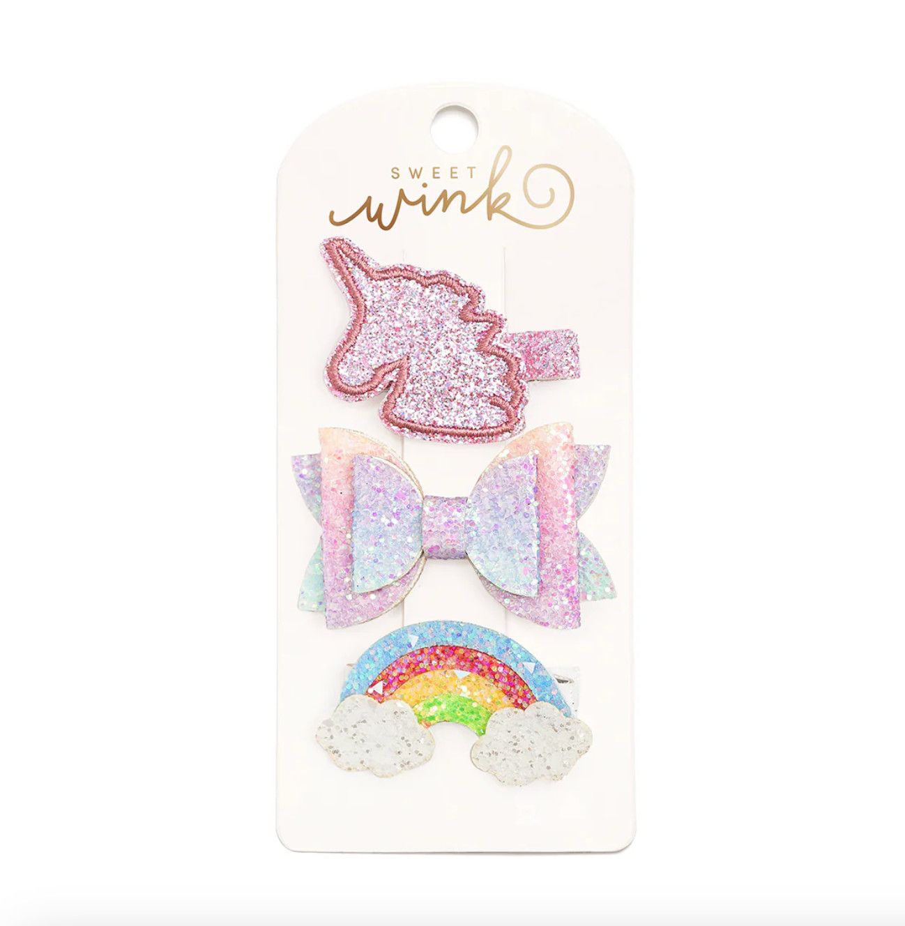 Unicorn Rainbow Clip Set