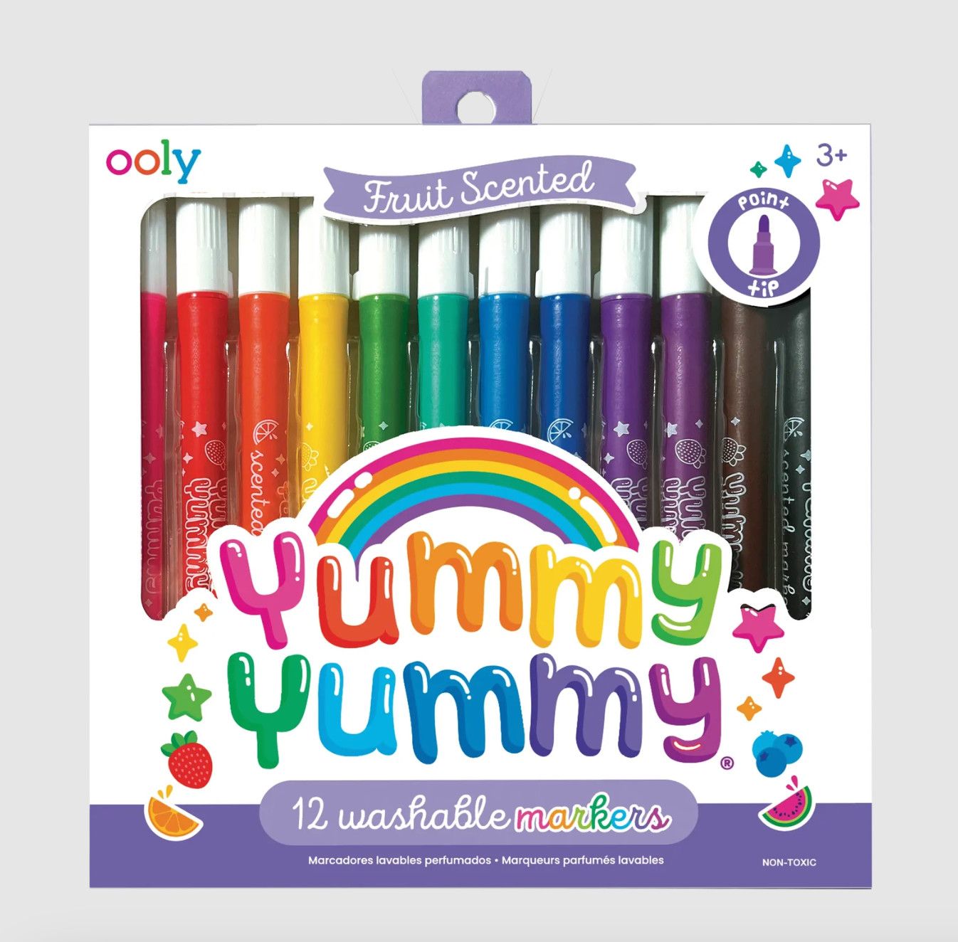 Ooly Yummy Yummy Fruit Scented Markers (Set of 12)