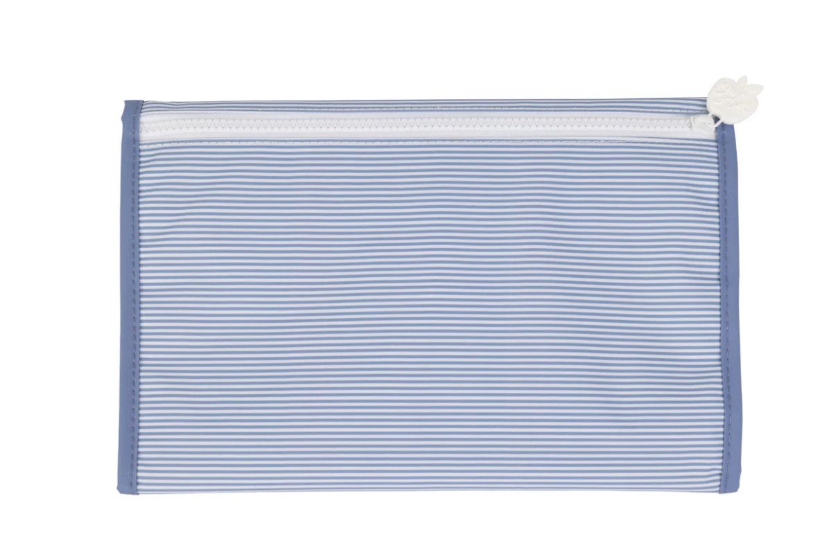 The Changing Pad- Navy Mini Stripe