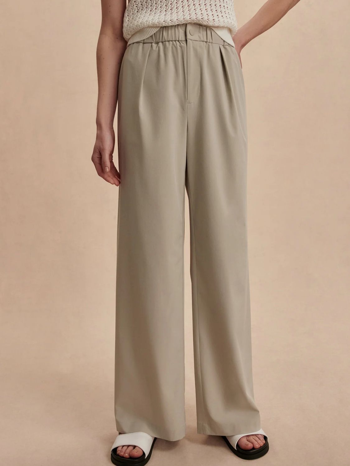 Kayson Wide Leg 29.5&quot;- Sage Grey