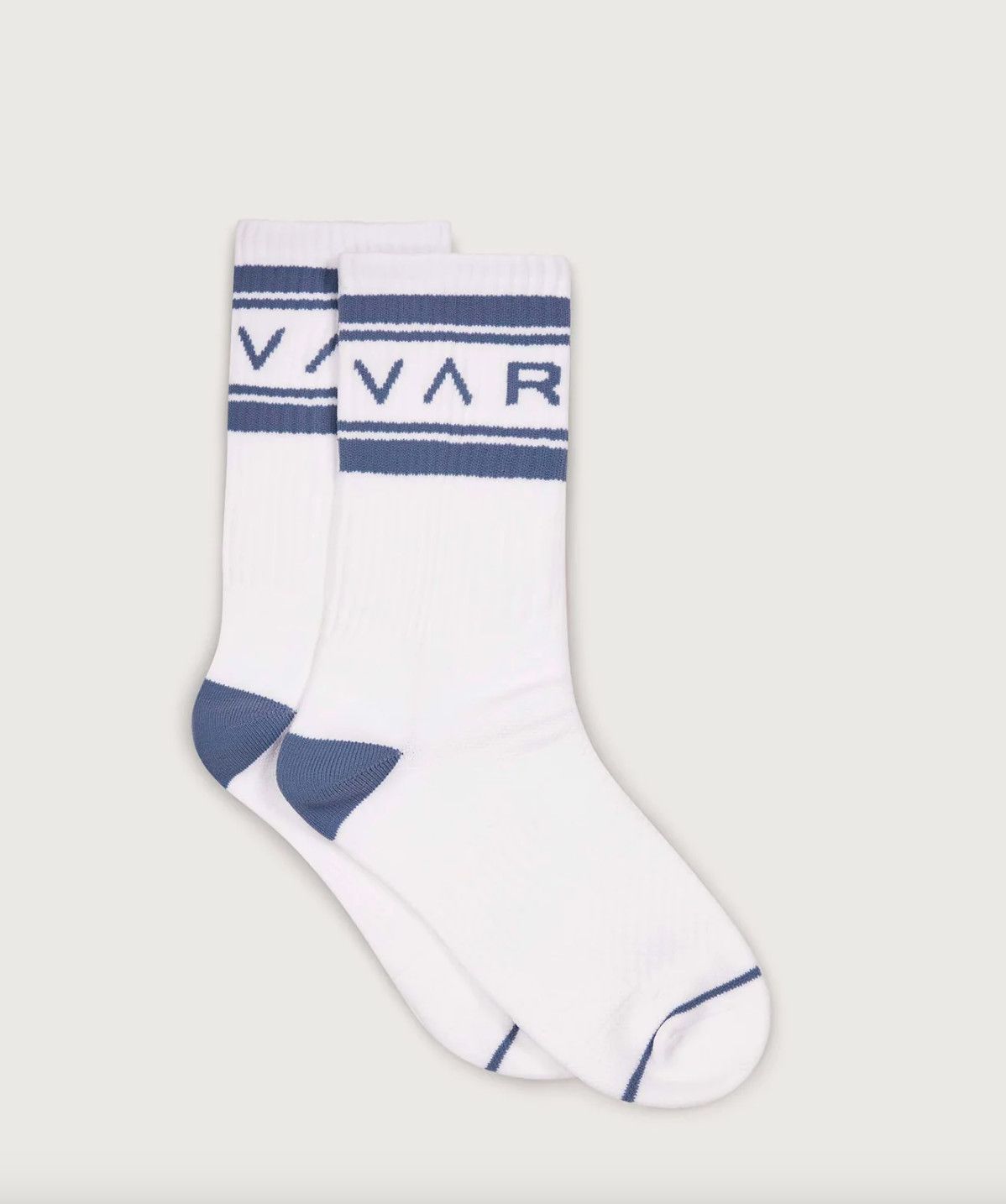 Astley Active Sock- S/M- White/ Ash Blue