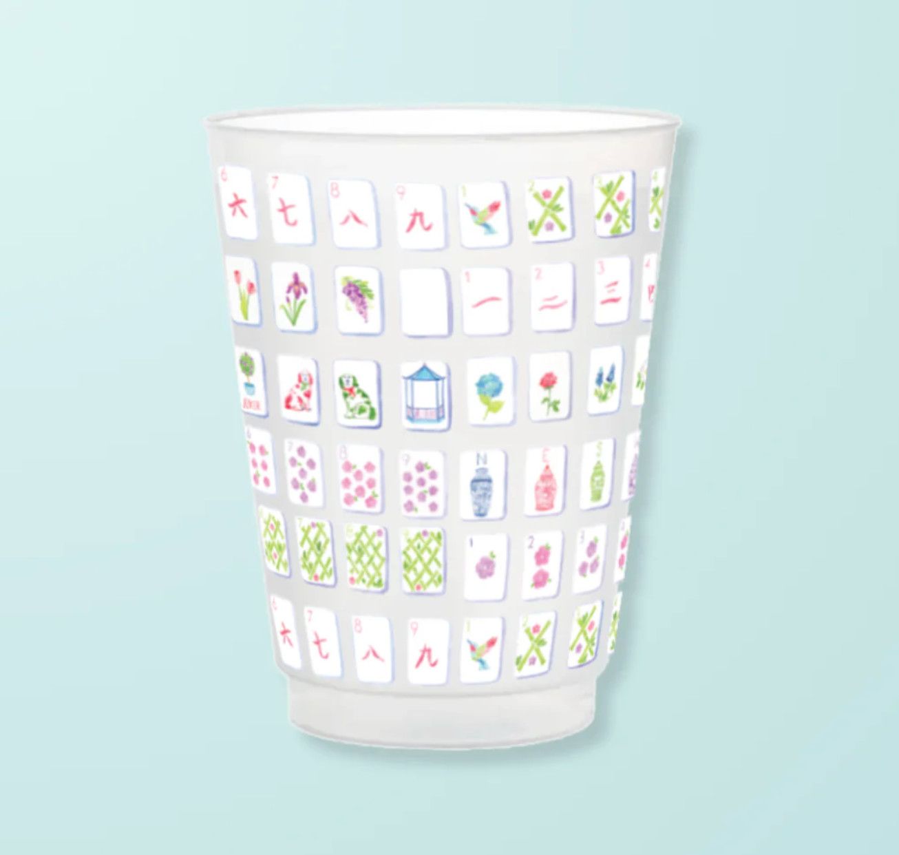 Mahjong Frosted Cups