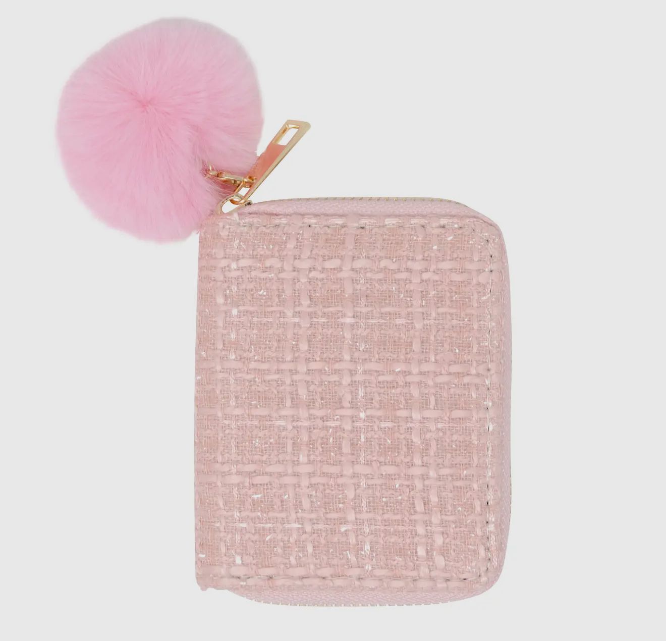 Pink Tweed Wallet
