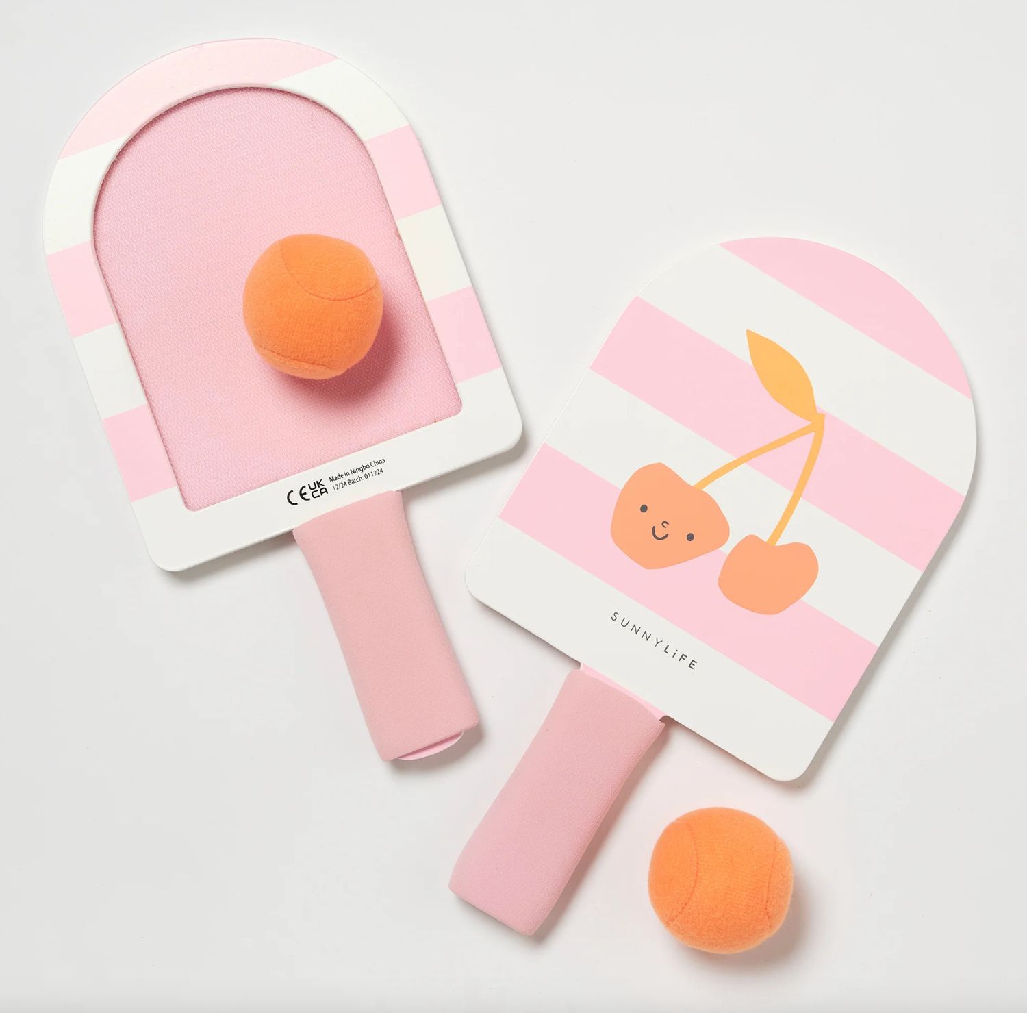 Kids Velcro Beach Bats Cotton Candy Cherry