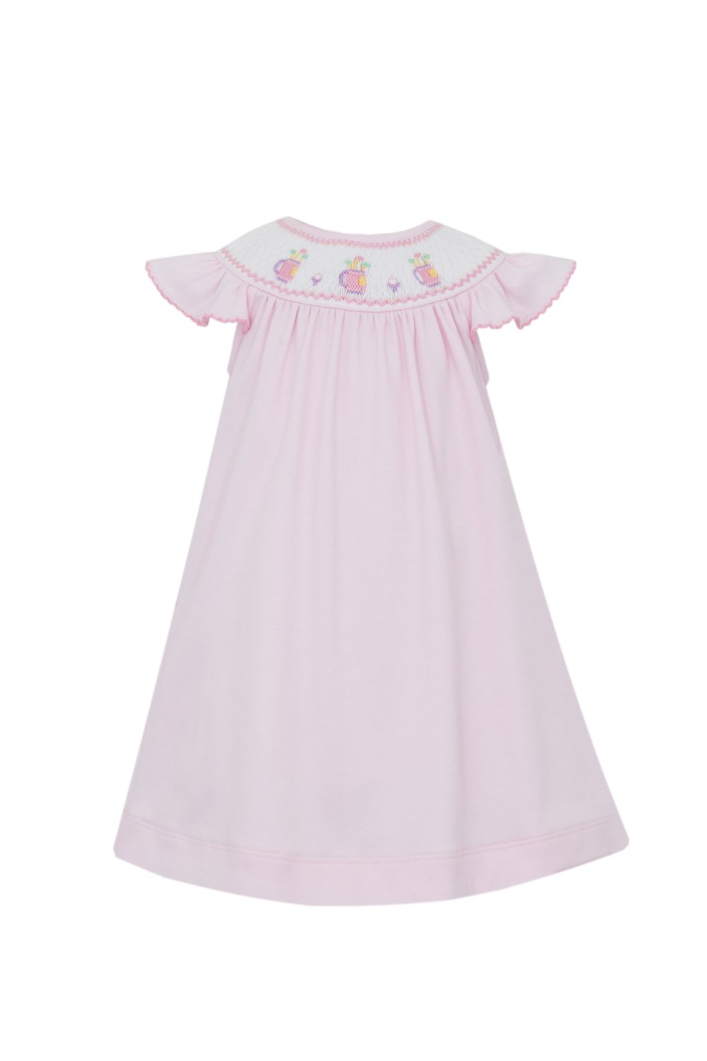Golf Girl&#39;s Pink Knit Dress Bishop w/ Insert