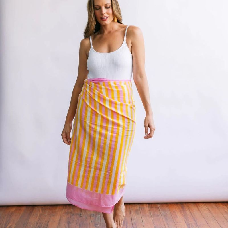 Sunkissed Stripe Sarong (71&quot;)